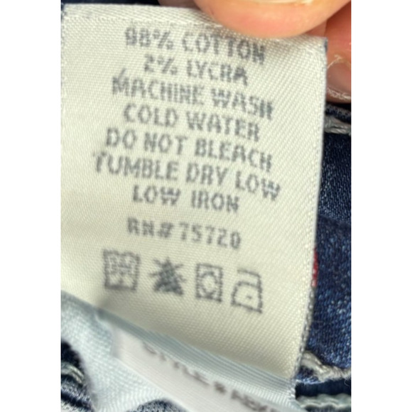 BKE Denim Sabrina Stretch Cropped Capris Jeans Women's Sz 24 Medium Wash Faded - Picture 9 of 12